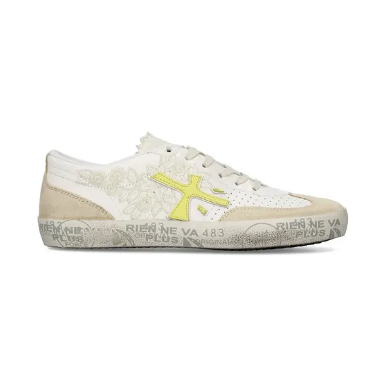Premiata Davidd sneakers met kanten detail – Beige (DAVIDD8296)