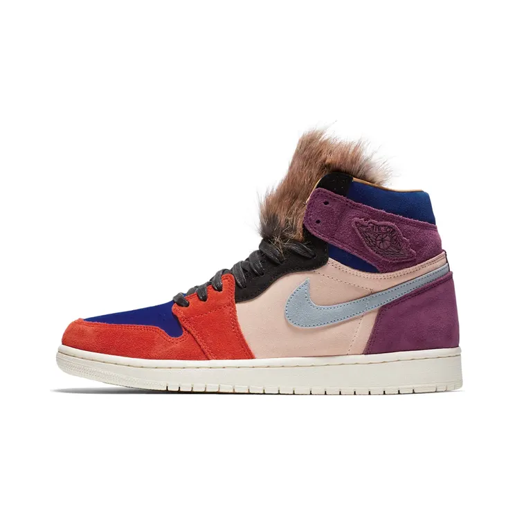 Jordan 1 Retro High Aleali May Court Lux (W) “Bordeaux / Sunset Tint / Rush Red / Light Armoury Blue” (BV2613-600)