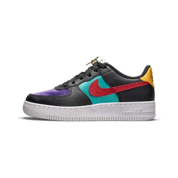 Nike Air Force 1 Low NBA x WNBA “Black / Washed Teal / Court Purple / Gym Red” (DN4178-001)
