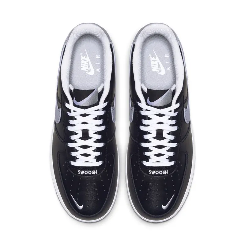 Nike Air Force 1 Low Swoosh Pack Black Black/Cool Grey-White (CJ8731-001)