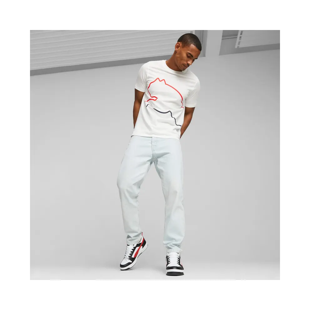 Puma Rebound V6 Laag White/Black/Red (392328-04)