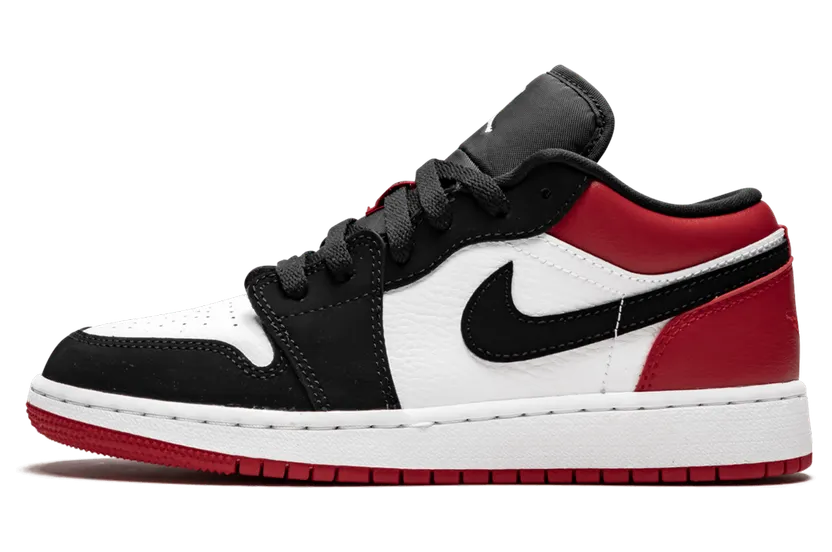 Air Jordan 1 Low GS Black Toe (553560-116)