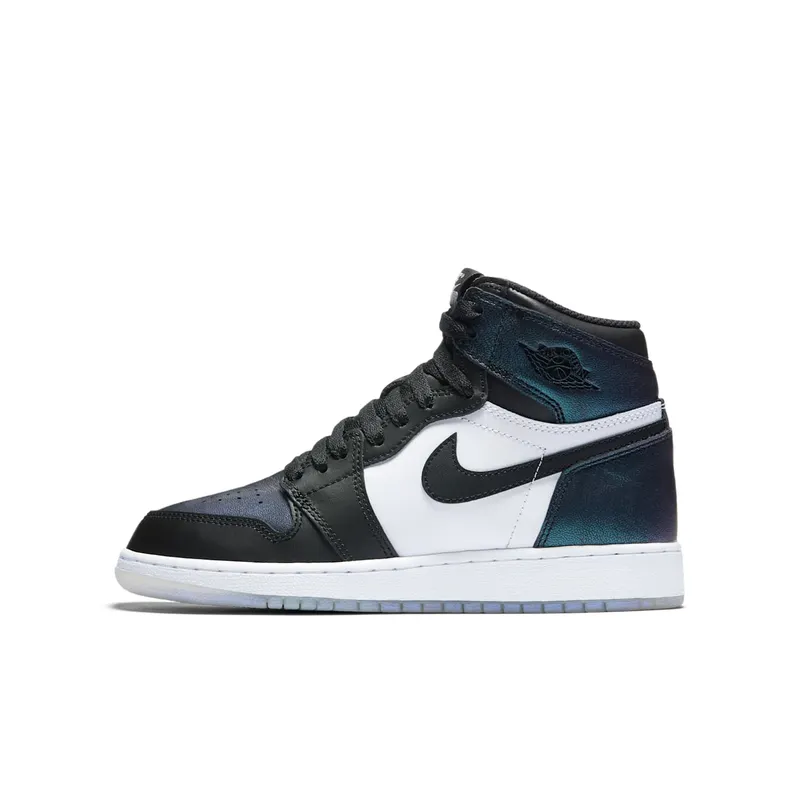 Jordan 1 Retro All Star 2017 “Chameleon” (GS) Black/Black-Metallic Silver (907959-015)