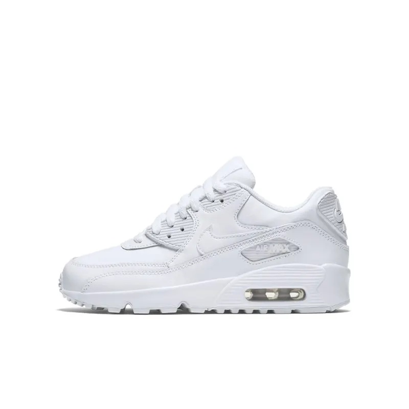Nike Air Max 90 White Leather (GS) (833412-100)