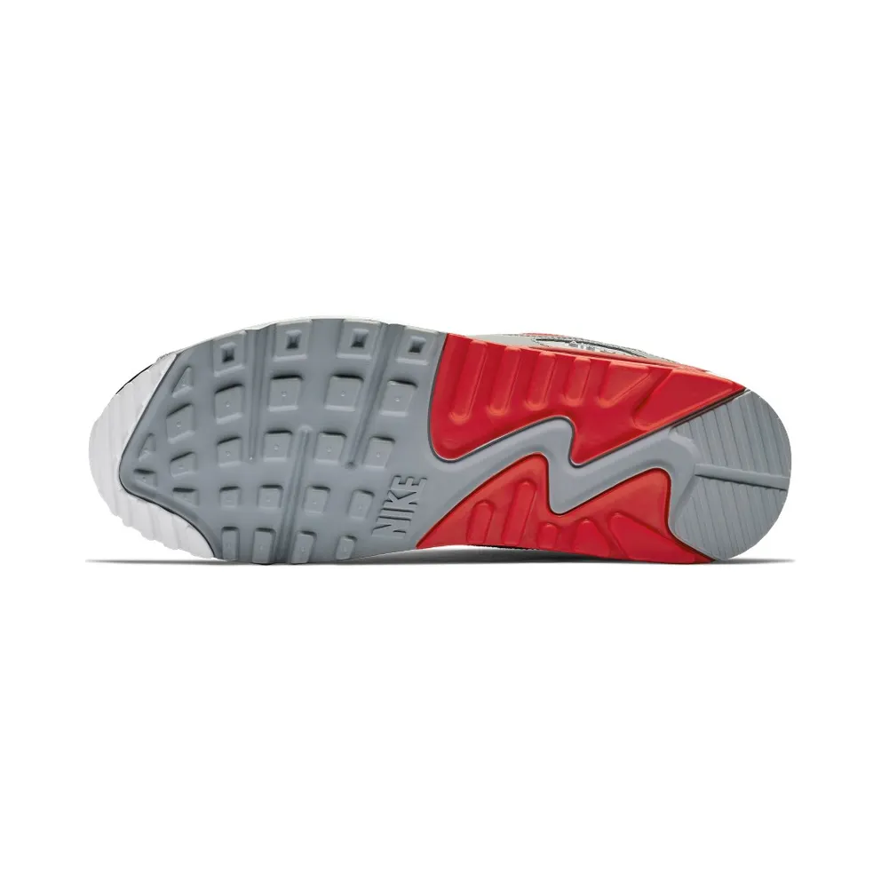 Nike Air Max 90 Black Bright Crimson Wolf Grey/Black-White-Bright Crimson (AJ1285-012)