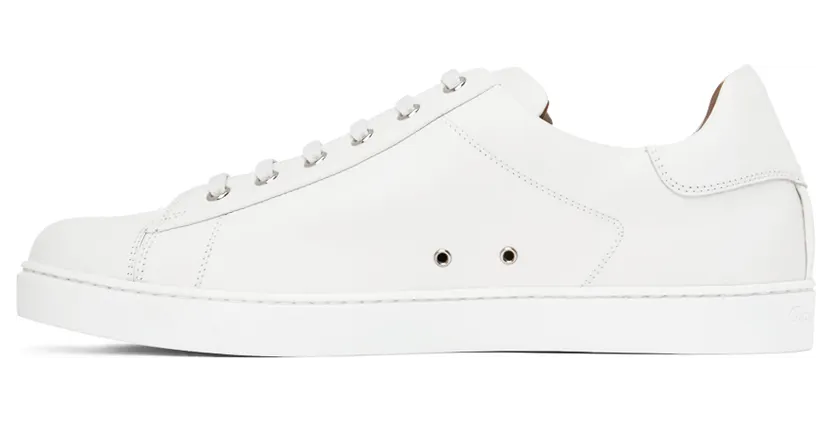 Gianvito Rossi White Leather Low-Top Sneakers (S26340-M1WHT-CLN) (3)