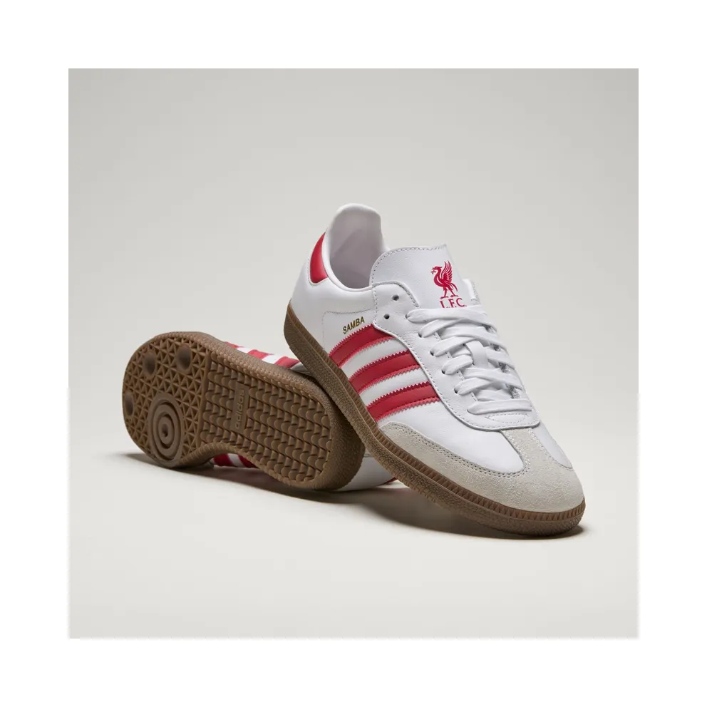 Adidas Samba Liverpool FC Cloud White / Strawberry Red / Gum (JQ4041)