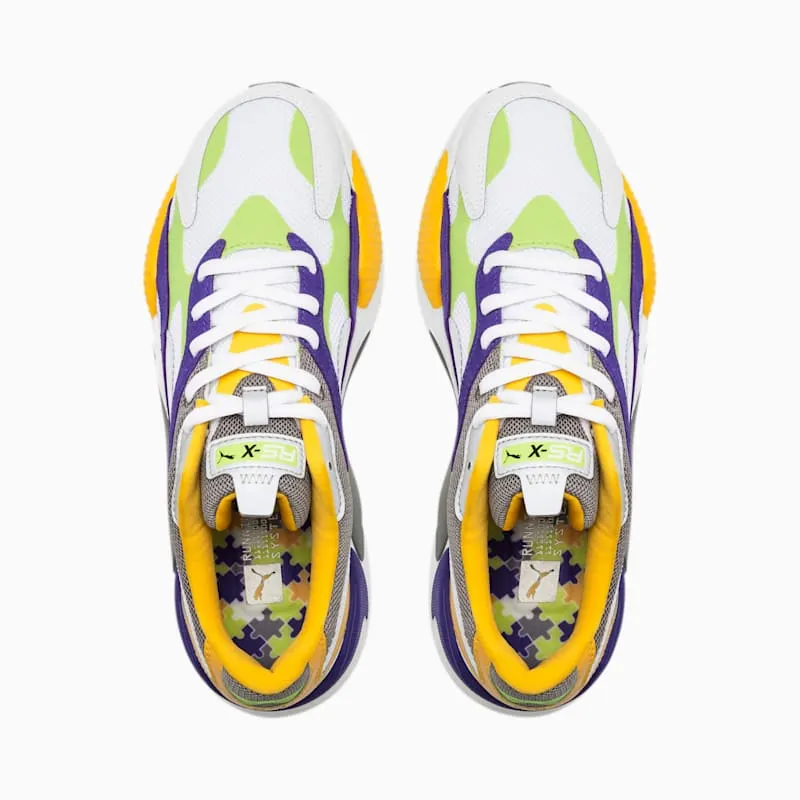 Puma RS-X3 Level Up White Puma White/Lime Punch (373169-01)