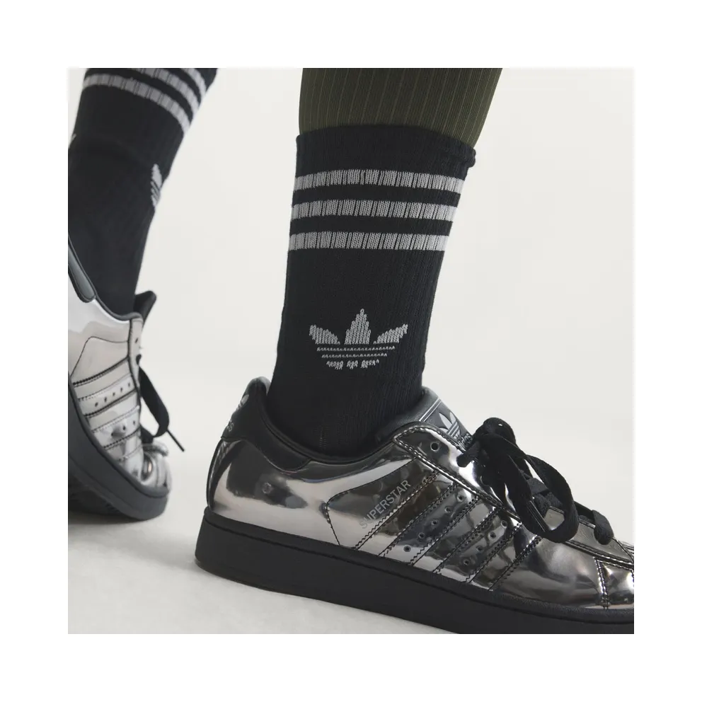 Adidas SUPERSTAR II Shoes Core Black / Core Black / Silver Metallic (KJ7128)