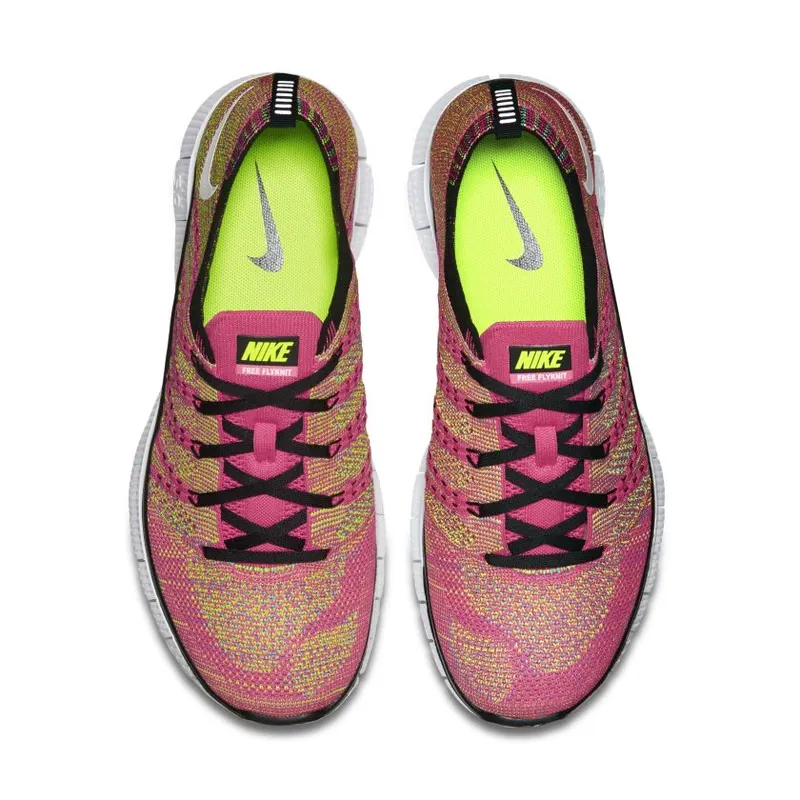 Nike Free Flyknit Pink Flash Pink Flash/Volt/Blue Glow (599459-600)