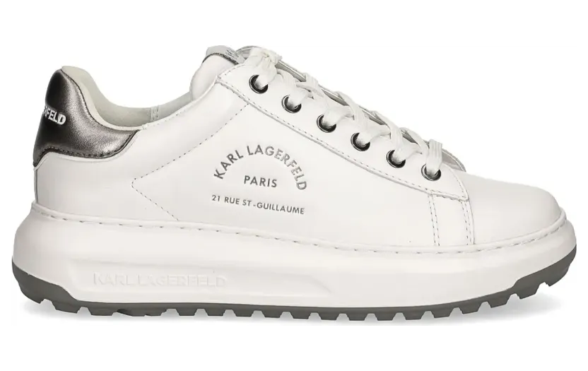 Karl Lagerfeld Kapri Maison Karl leren sneakers – White (KL67538)
