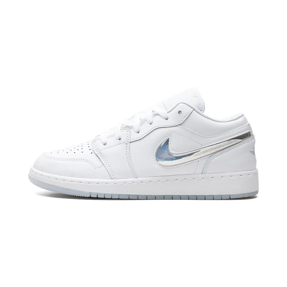 Air Jordan 1 Low GS “Glitter Swoosh” (FQ9112-100)