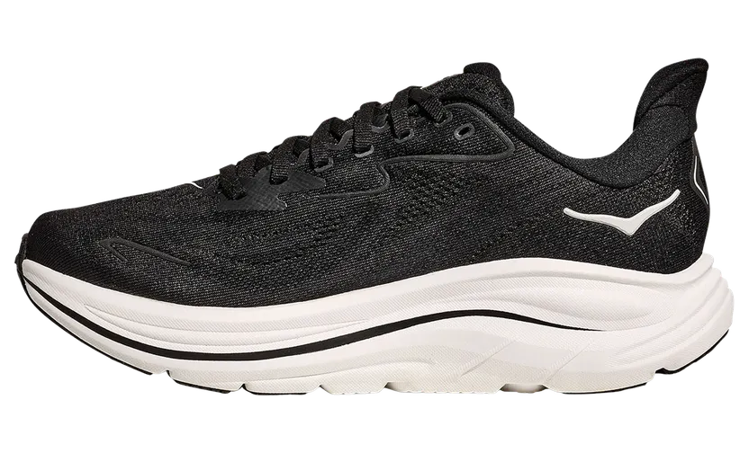 Hoka Clifton 10 Womens Wide “Black White” (1162050-BWHT)