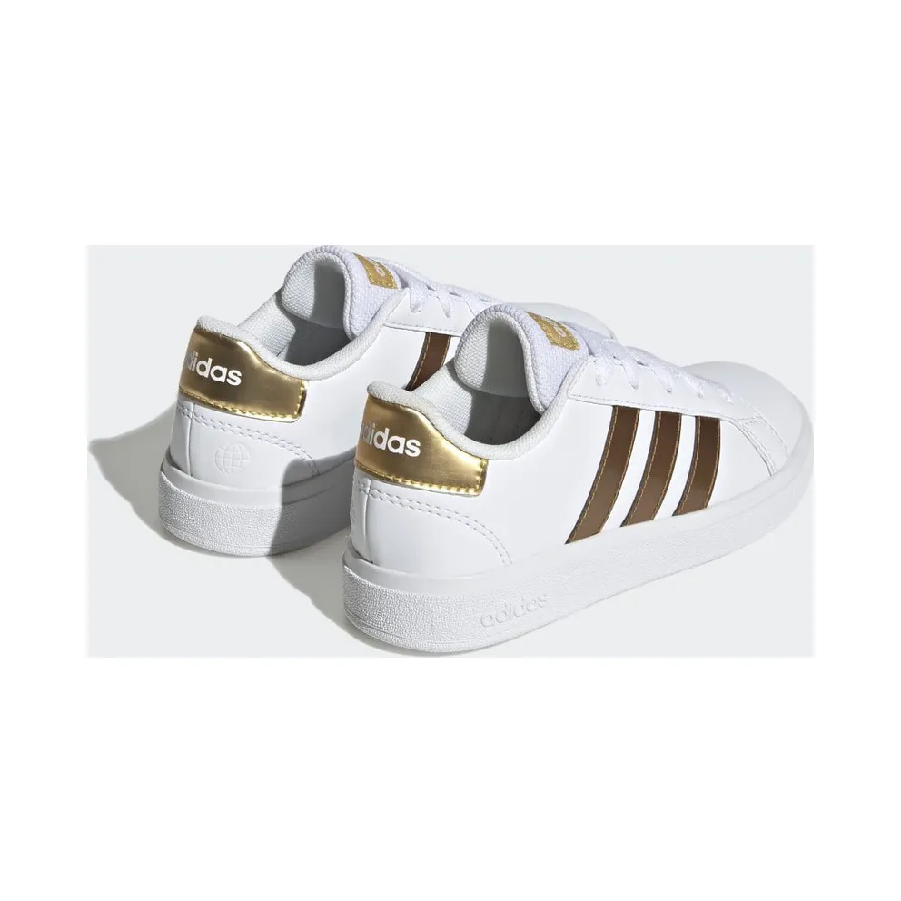 Adidas Grand Court Sustainable Lifestyle Tennis Lace Cloud White / Cloud White / Matte Gold (GY2578)