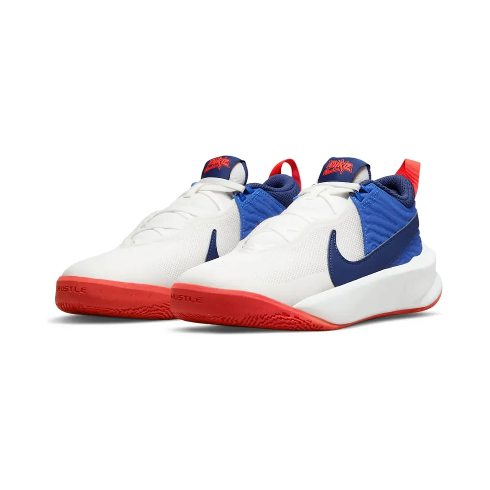 Nike Team Hustle D 10 Older Kids’ Basketball White (CW6735-103)