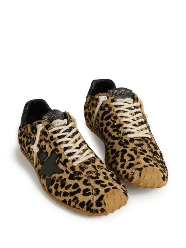 Golden Goose Marathon Speed sneakers with luipaardprint – Brown (GWF00923F007409)