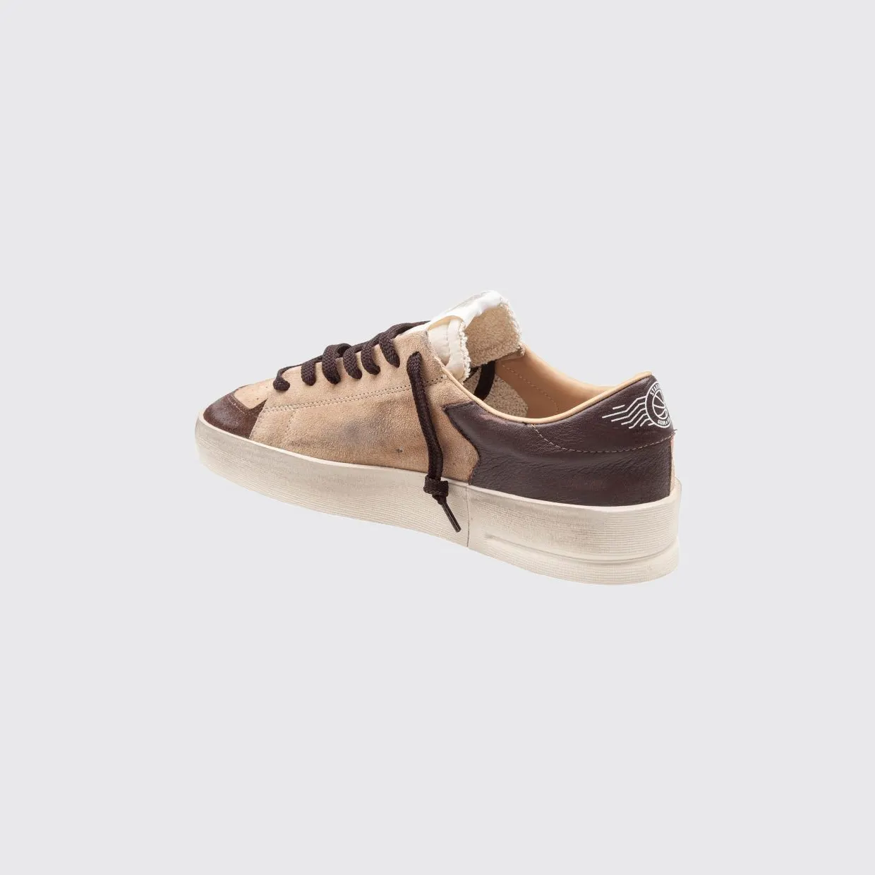 Golden goose Stardan Suede Calfskin Trainers with Bicolour Design Beige (GMF00128F00851481868) (2)
