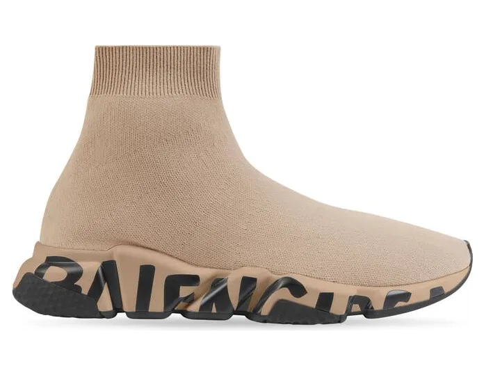 Balenciaga Speed Beige Black (645334W2DB79710)