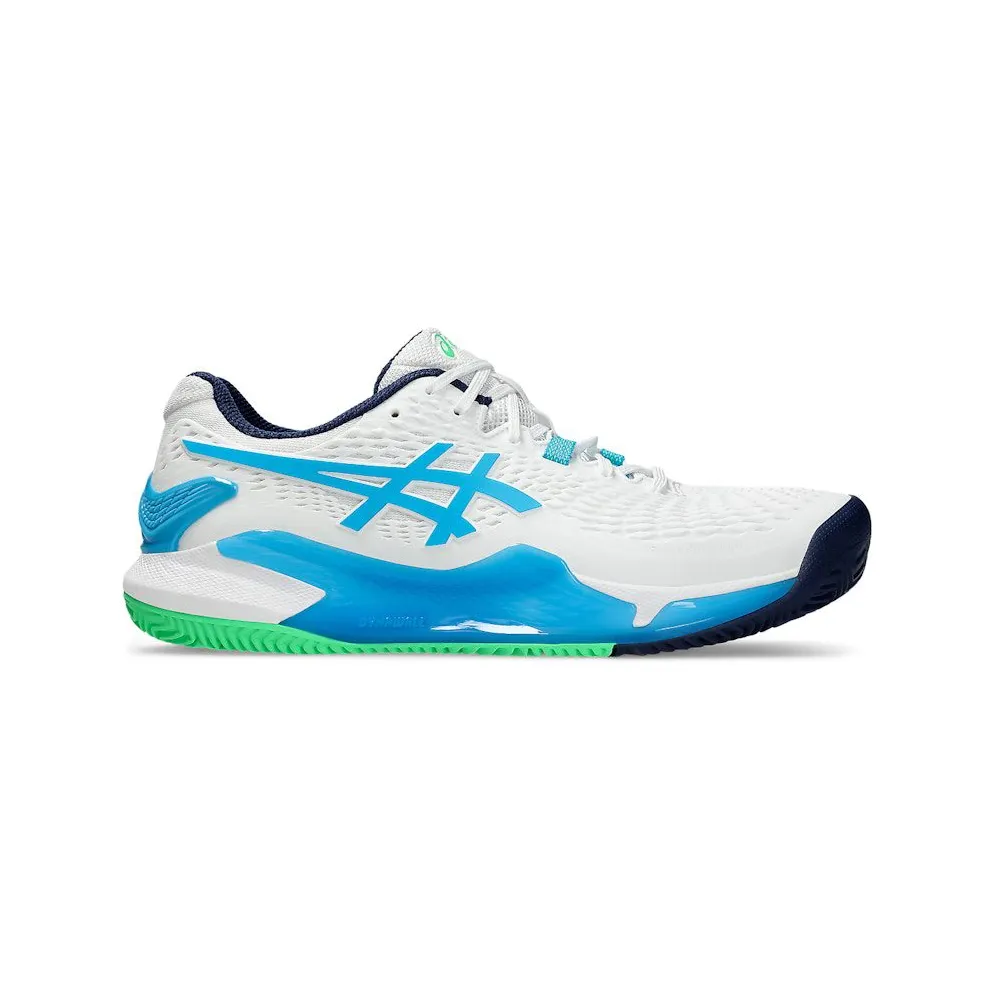 ASICS Gel-Resolution 9 Clay White Digital Aqua (1041A375-103)