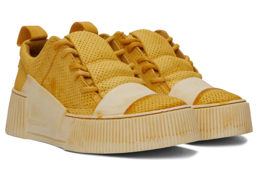 Boris Bidjan Saberi Yellow Bamba 2.1 Sneaker FAT (327-BAMBA 2.1) (4)