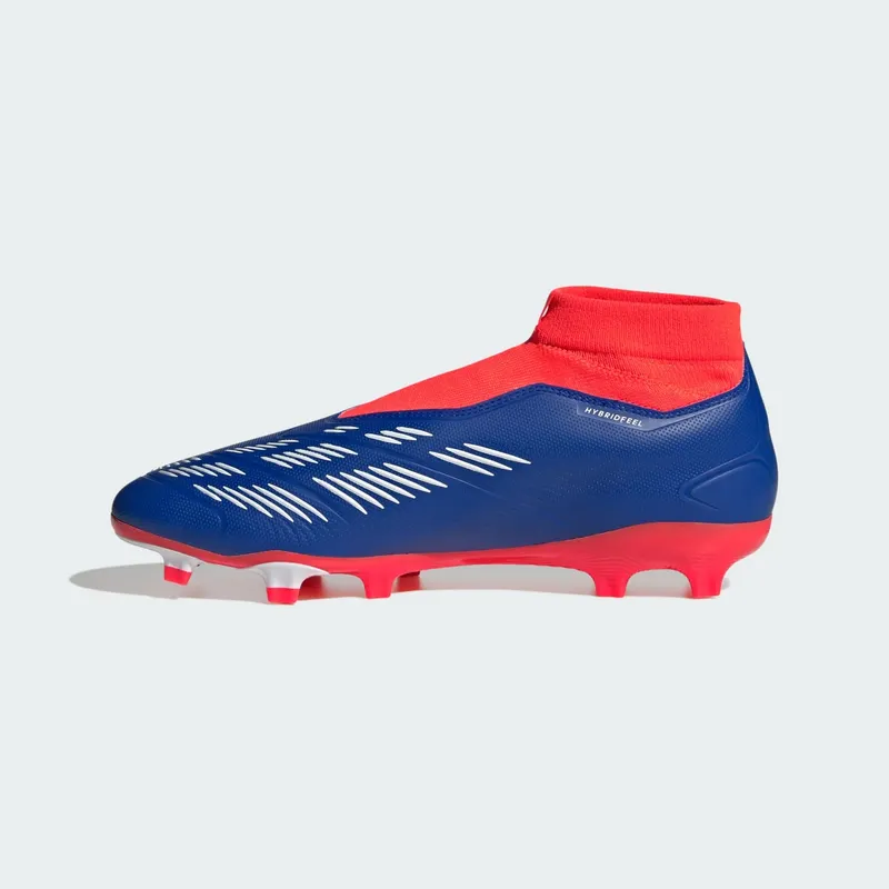 adidas Predator League Laceless FG Lucid Blue Cloud White Solar Red (IF6333)