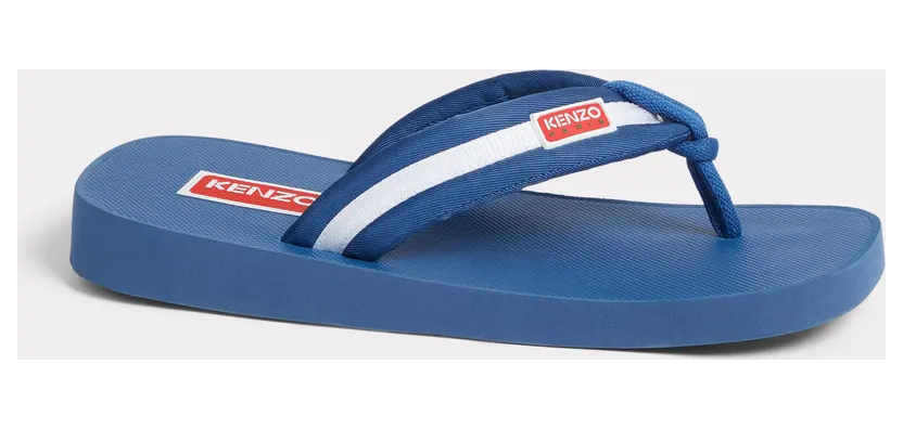 Kenzo Tongs Setta Homme Bleu Canard – Taille 41 (FD55MU090F51)