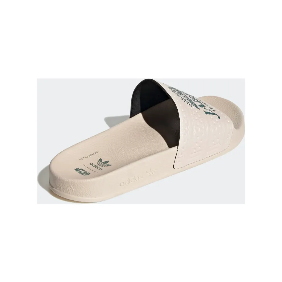 Adidas Jabba’s Throne Room Adilette Slides Halo Ivory / Tech Emerald / Core Black (GX6749)