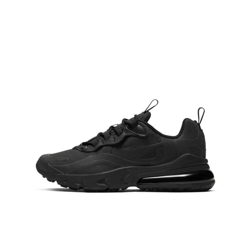 Nike Air Max 270 React Triple Black (GS) Black/Black/Black (BQ0103-004)