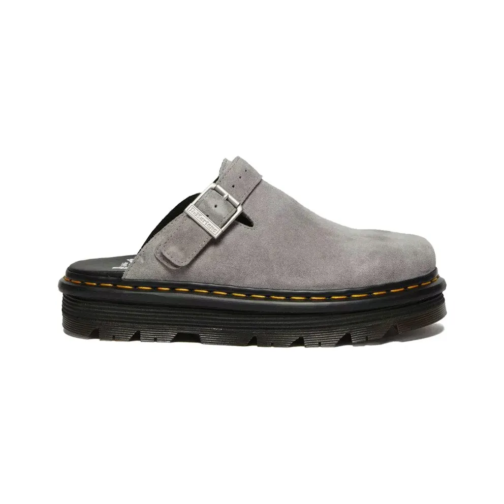 Dr. Martens Zebzag Suede Slingback Platform Mule Grey (31937775)