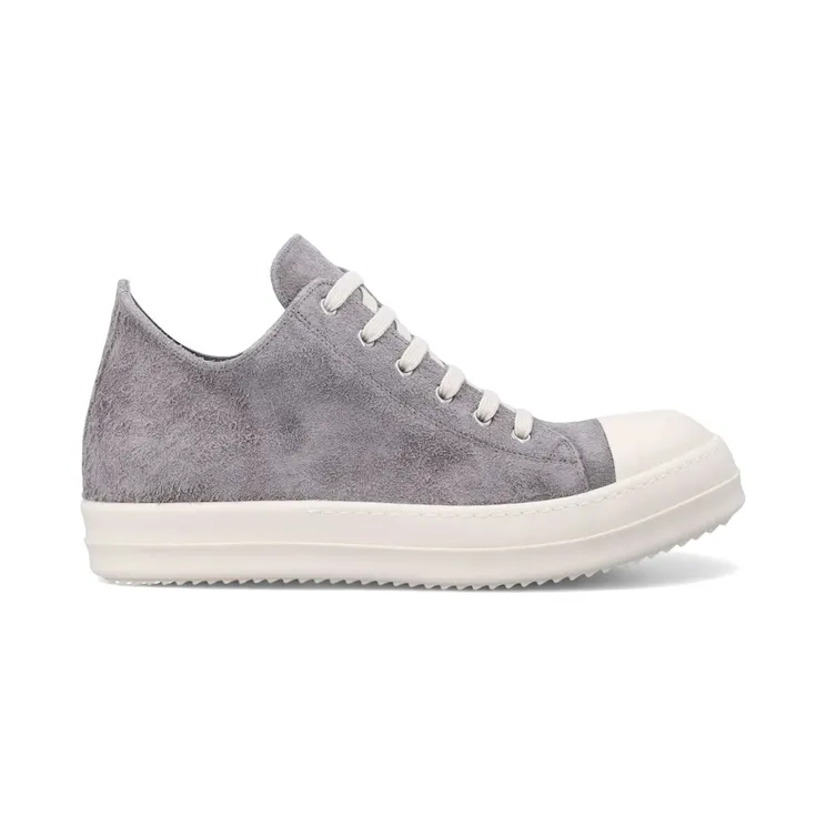 Rick Owens Suede Low Sneaks Steel Milk (RU02F4891-LVSH-2811)