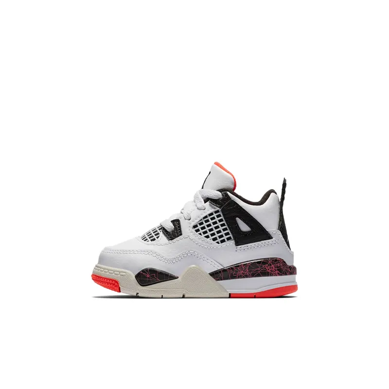 Jordan 4 Retro Flight Nostalgia (TD) White/Black-Bright Crimson-Pale Citron (BQ7670-116)