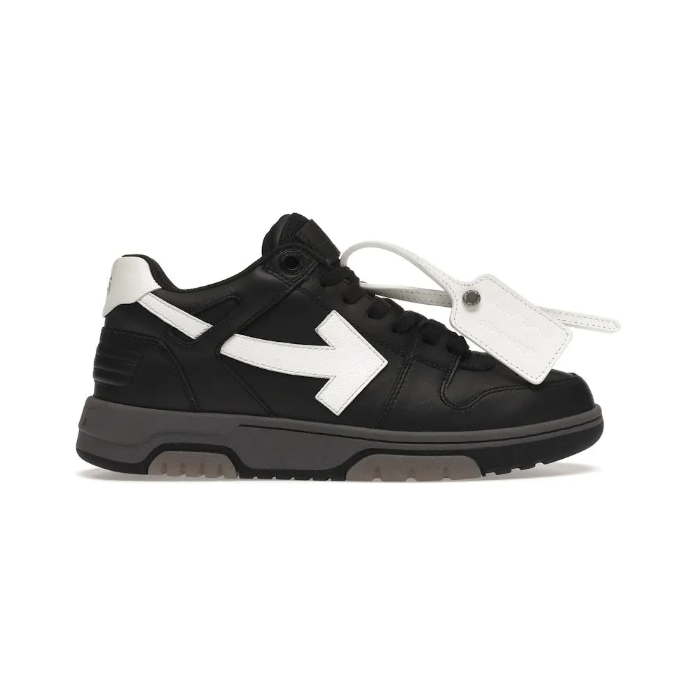 OFF-WHITE Out Of Office OOO Low Tops Black Gray White FW21 (OMIA189F21LEA0011001)