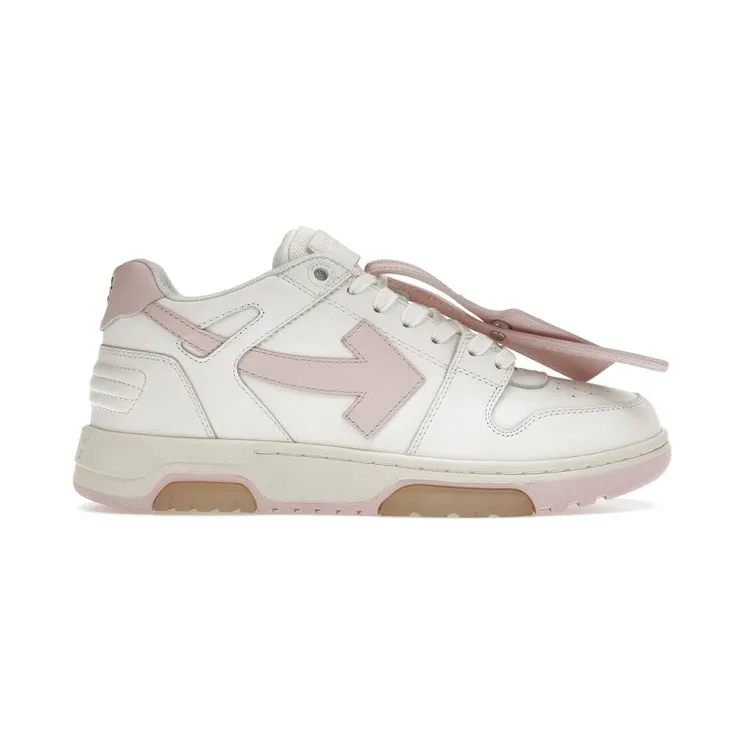 OFF-WHITE Out Of Office OOO Low Tops White Light Pink (OWIA259F21LEA0010130)