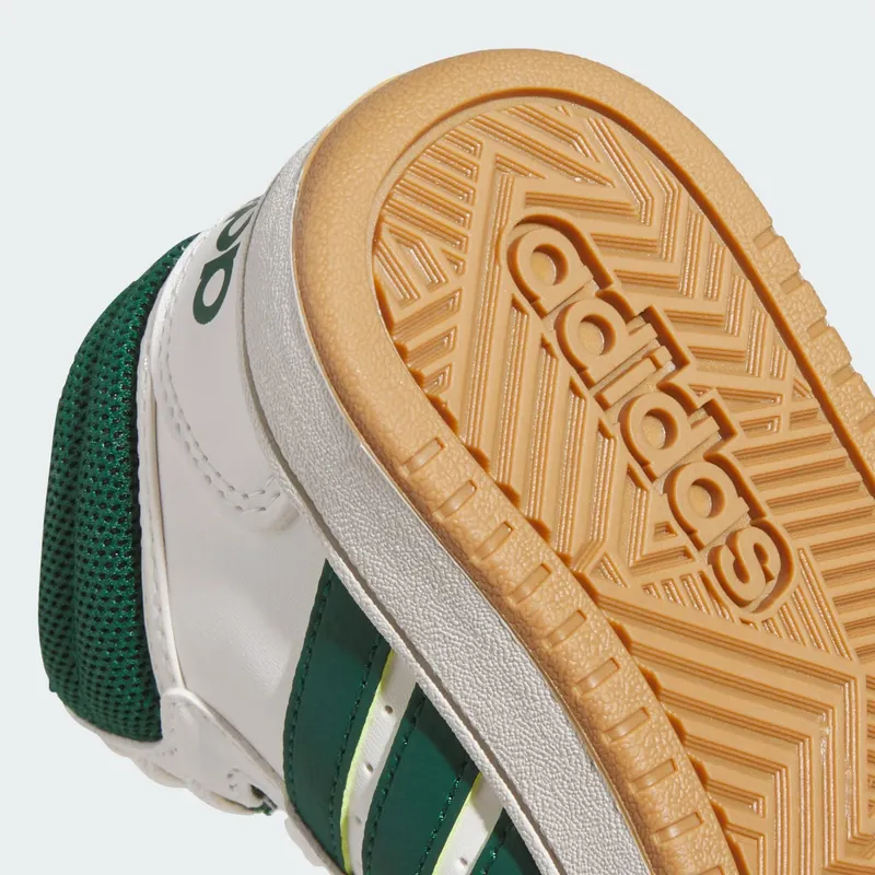 adidas Hoops Mid Core White Collegiate Green Gum (JS4134)