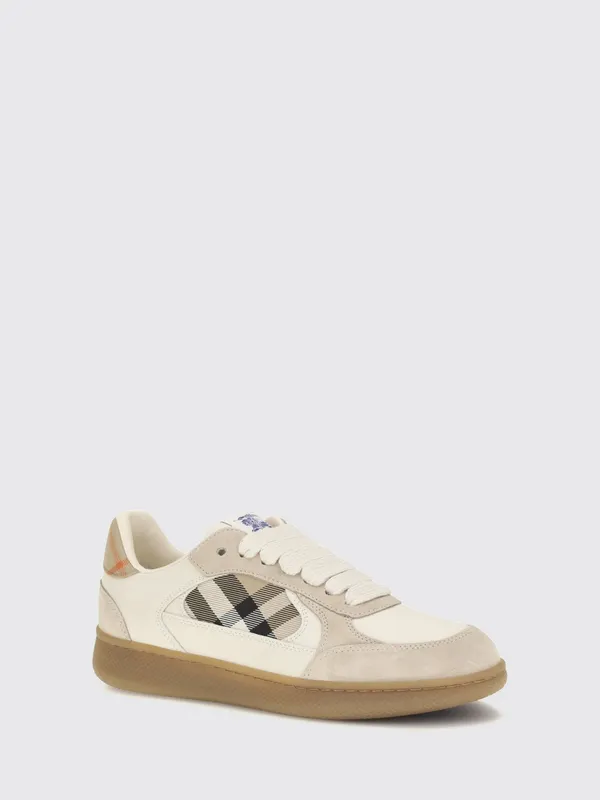 BURBERRY Terrace Leather and Suede with Vintage Check Motif Beige (8127744)