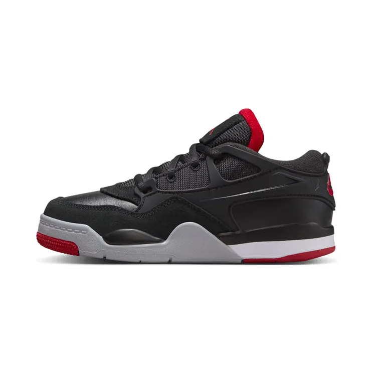 Jordan 4 RM Black Cement “Black / Wolf Grey / White / Varsity Red” (FQ7936-061)
