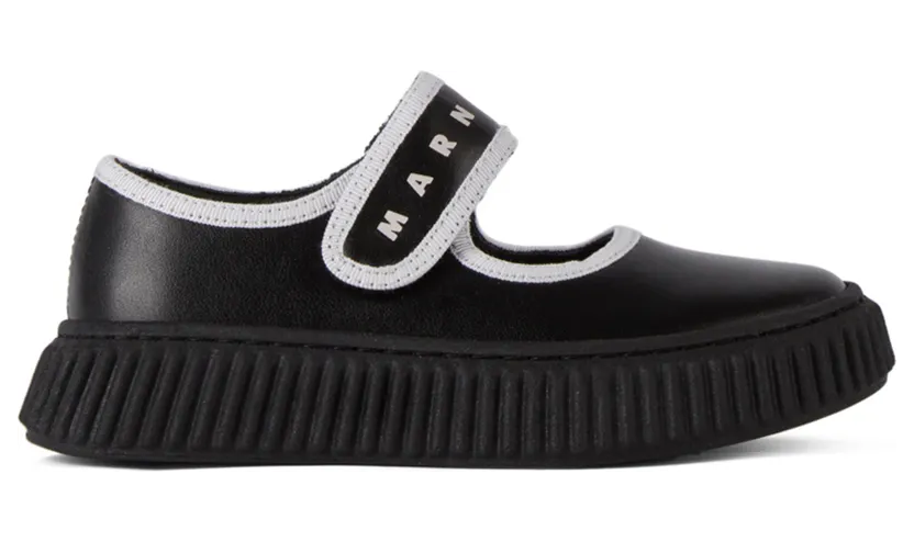 Marni Kids Black Mary Jane Sneakers (69009)