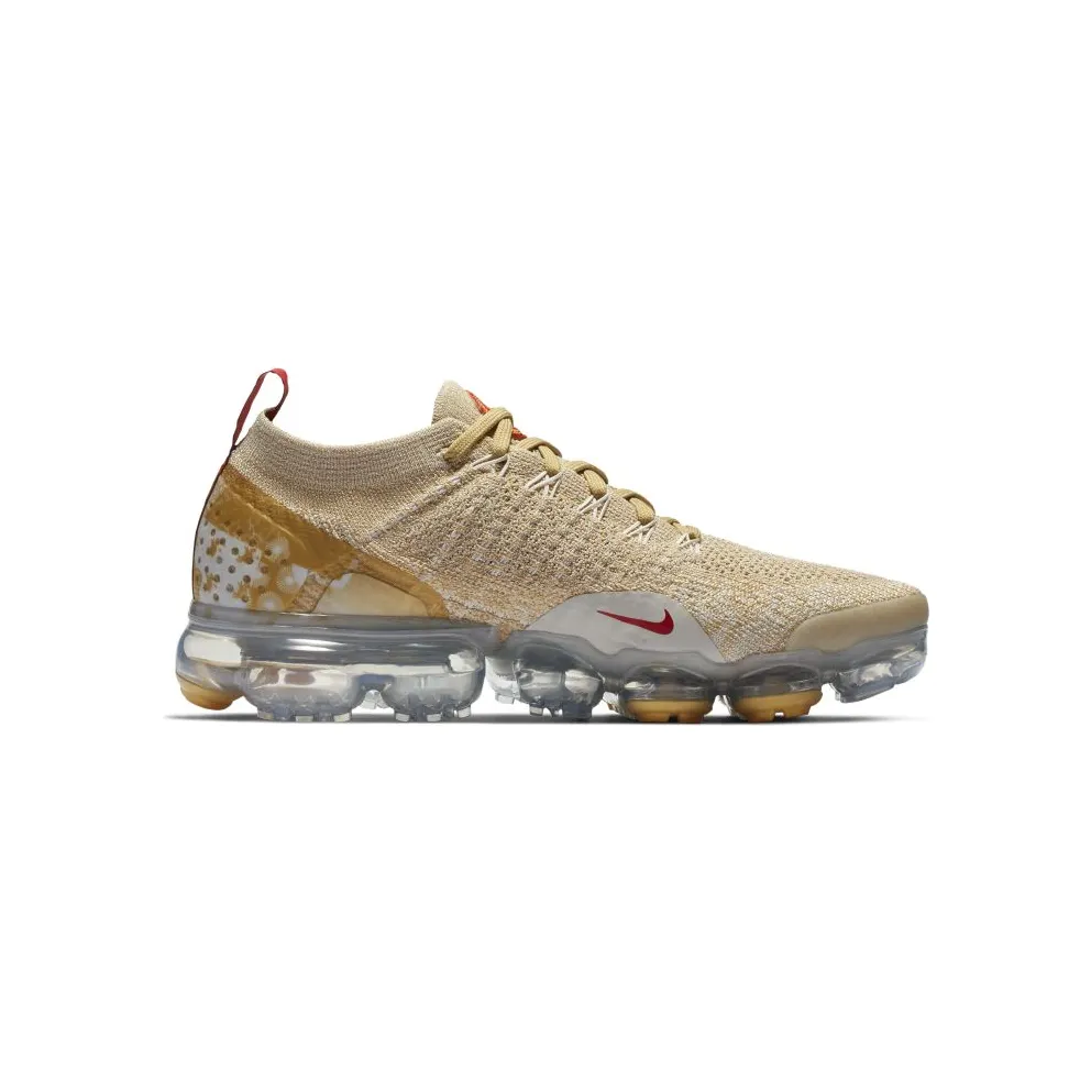 Nike Air VaporMax Flyknit 2 Chinese New Year 2019 (W) Light Bone/University Red-Club Gold (BQ7037-001)