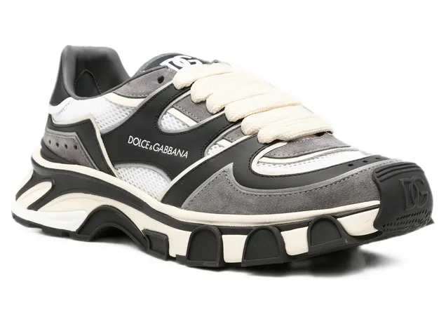 Dolce & Gabbana Logo-print Chunky-sole “Black/White” (CS2463 A0996 89697) (2)
