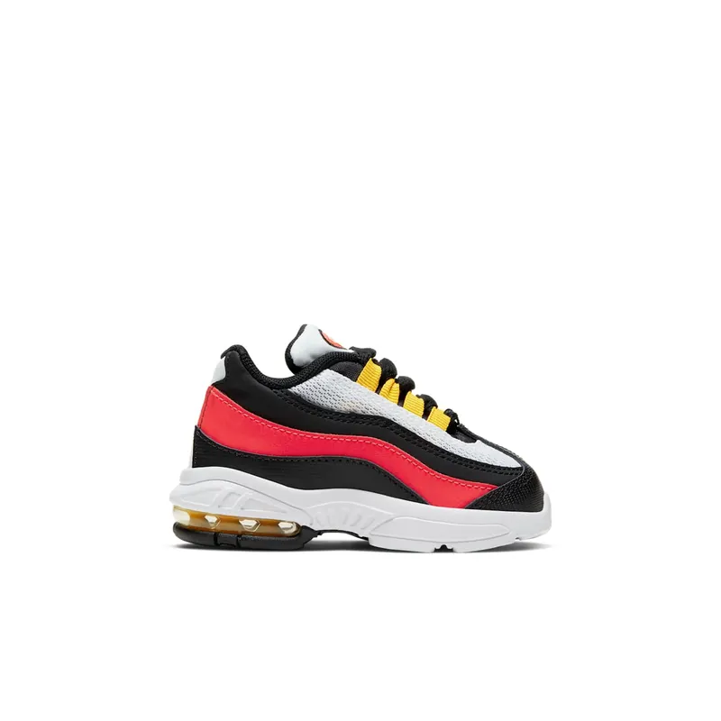 Nike Air Max 95 White Bright Crimson Black (TD) White/White-Bright Crimson (905462-105)