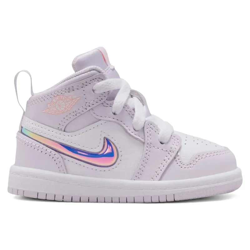 Jordan 1 Mid SE Barely Grape Iridescent Swoosh (IM4421-500)