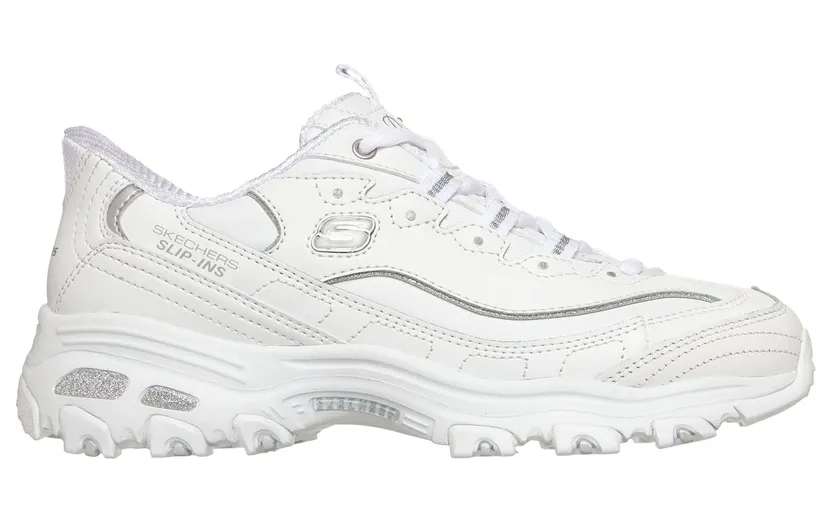 Skechers Slip-ins: D’Lites – Winning Choice Wit/Zilver