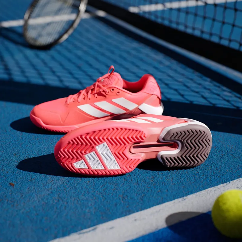 Adidas Adizero Ubersonic 5 Tennis Shoes Lucid Red / Zero Metalic / Aurora Ruby (IH2555)