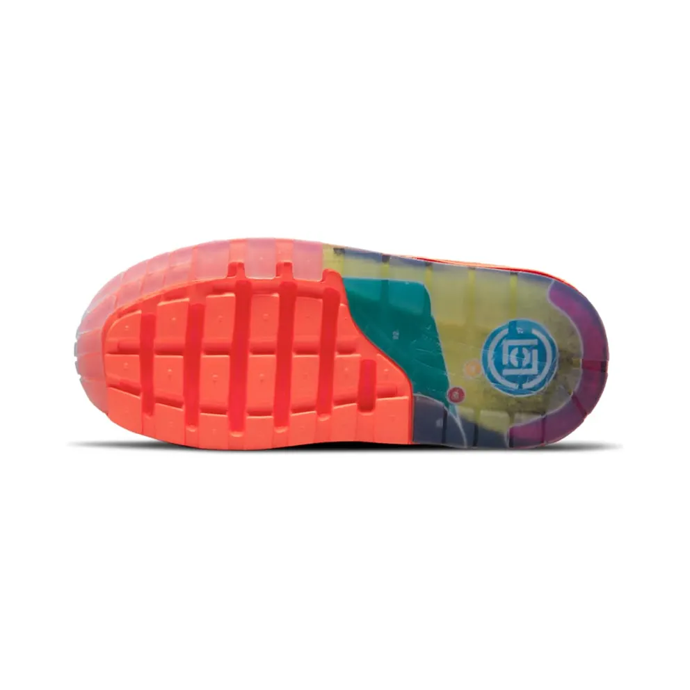 Nike x Clot Air Max 1 ‘Kiss Of Death’ (PS) (2021) – “Net / Deep Red / Orange Blaze” (DH2493-100)