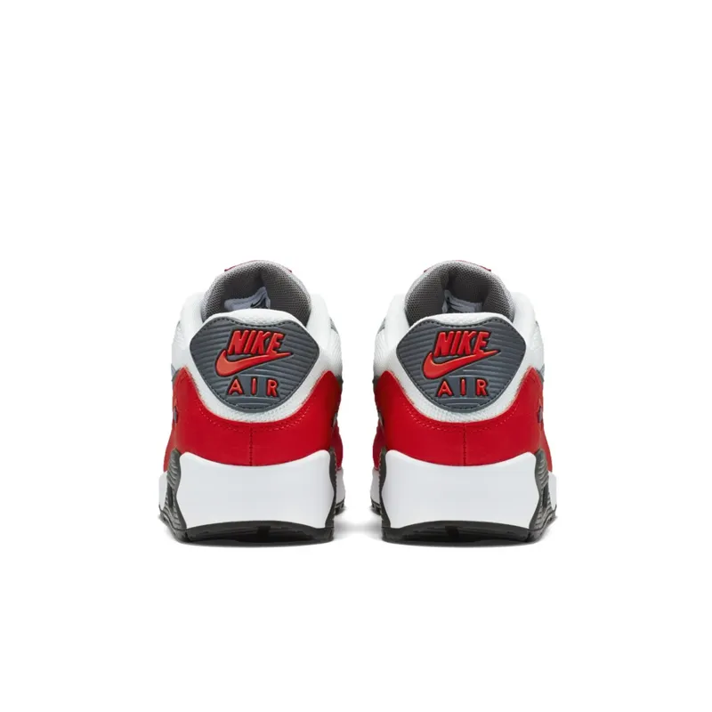 Nike Air Max 90 Wolf Grey Dark Grey Wolf Grey/Dark Grey-Chllng Red (537384-039)