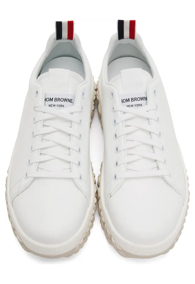 Thom Browne White Court Sneakers (MFD231A-05584) (5)