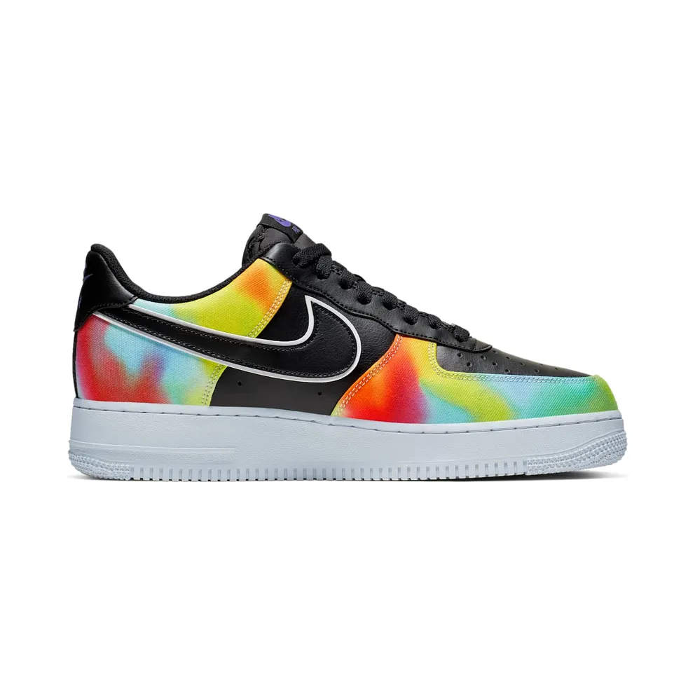 Nike Air Force 1 Low Tie-Dye Black Black/Multi-Color (CK0840-001)