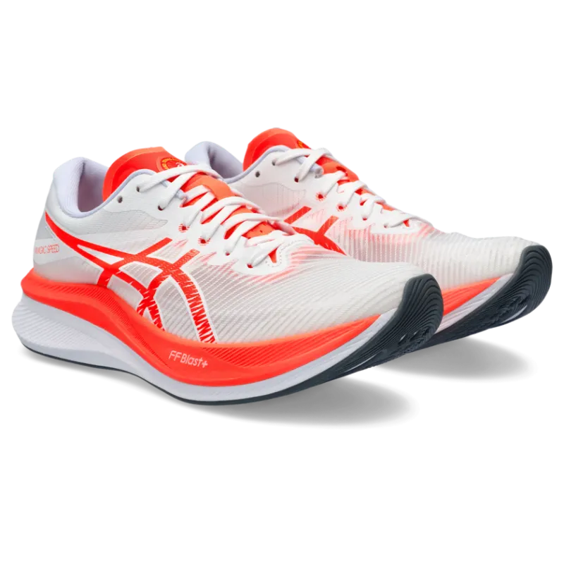 Asics Magic Speed 3 White/Sunrise Red (1012B652.100)