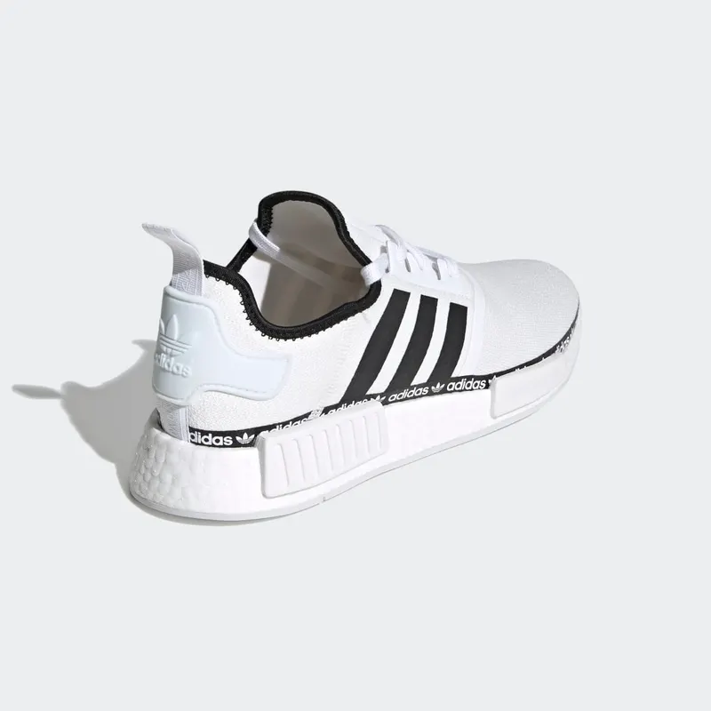 Adidas NMD_R1 ‘Logo Strip – Cloud White’ Cloud White/Core Black/Cloud White (FV8727)