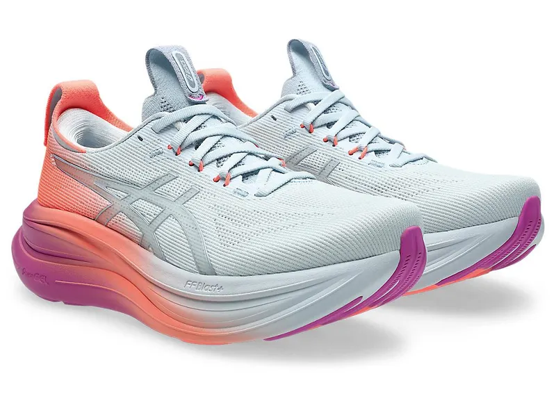 ASICS GEL-NIMBUS 28 SUNNY SIZZLE “Sky / Digital Sakura” (1012B987-400)